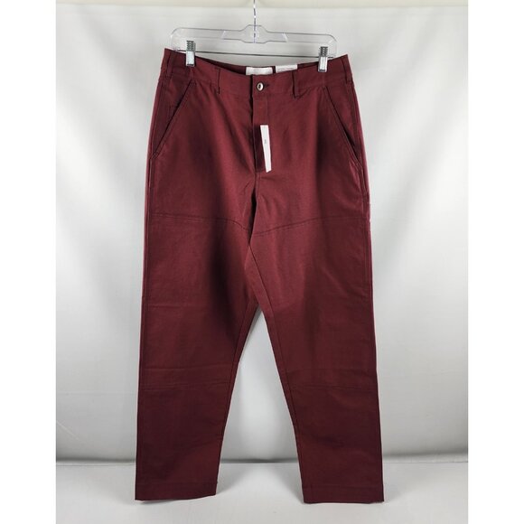 Nike Pants Men 32 Burgundy Red SB Ripstop Skateboarding Straight Fit (32x30) NWT